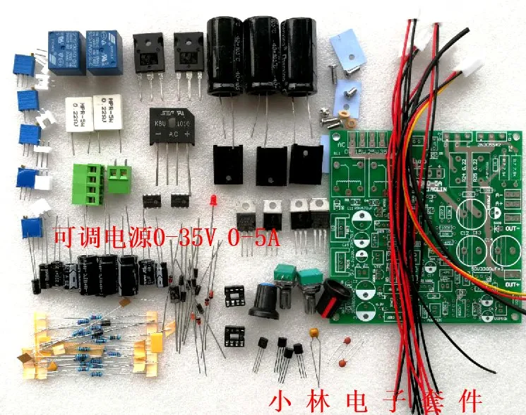 Adjustable supply 0-35V 0-5A maintenance experiment supply constant voltage constant current supply parts pack
Adjustable supply 0-35V 0-5A maintenance experiment supply constant voltage constant current supply parts pack
