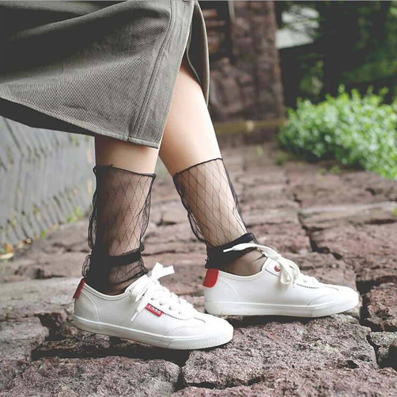 2018 Spring Summer Non-slip Cotton Bottom Ladies Mesh Short Funny Socks In The Net Lace Fishnet Women's Ankle Socks Kapron
2018 Spring Summer Non-slip Cotton Bottom Ladies Mesh Short Funny Socks In The Net Lace Fishnet Women's Ankle Socks Kapron