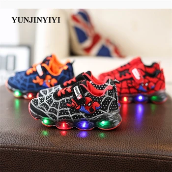 Children's radiant shoes Boy running shoes Girls LED lighting sneakers Children's Spider-Man luminous flat shoes Kid shoes
Children's radiant shoes Boy running shoes Girls LED lighting sneakers Children's Spider-Man luminous flat shoes Kid shoes