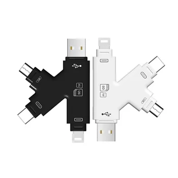 4 in 1 Multi-Function Micro USB Type-C TF Card Readers OTG Adapter Card Reader for Android PC iPhone Laptop
4 in 1 Multi-Function Micro USB Type-C TF Card Readers OTG Adapter Card Reader for Android PC iPhone Laptop