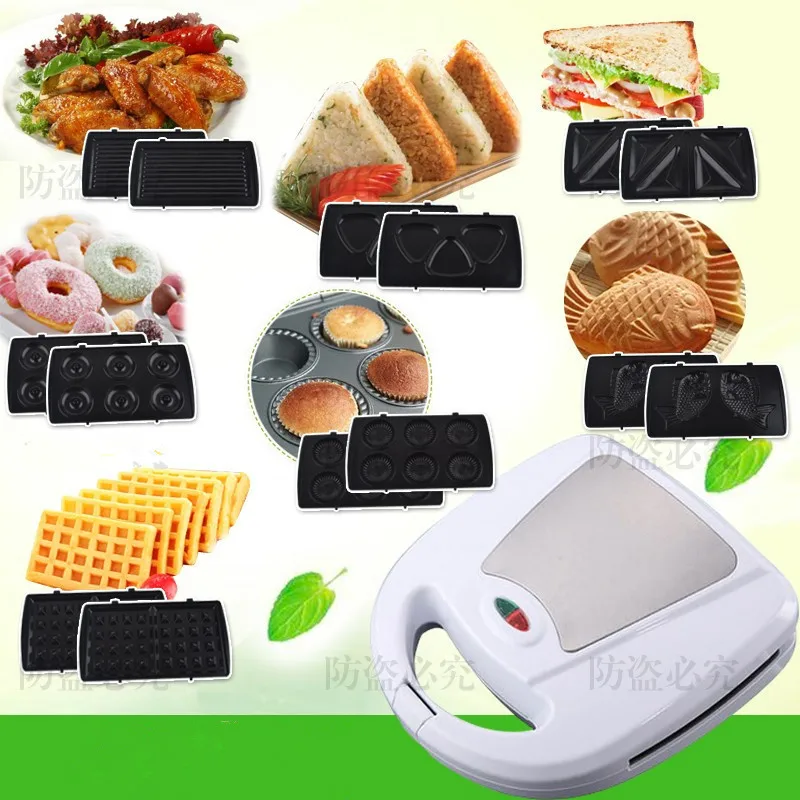 110V Multifunctional Electric Waffle Machine Non-stick Household Donut Sandwich Waffle Maker With 7 Plates For Breakfast Maker
110V Multifunctional Electric Waffle Machine Non-stick Household Donut Sandwich Waffle Maker With 7 Plates For Breakfast Maker