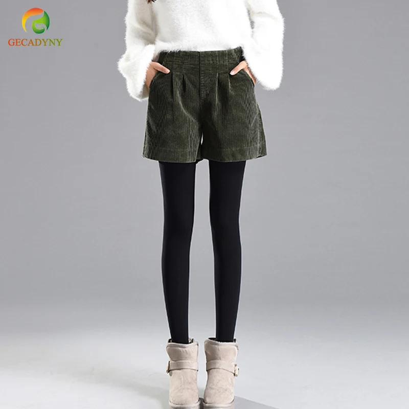 Large Size Autumn Spring Corduroy Shorts Women Elastic High Waist Loose Wide Leg Shorts Female High Quality Harem Short Feminino
Large Size Autumn Spring Corduroy Shorts Women Elastic High Waist Loose Wide Leg Shorts Female High Quality Harem Short Feminino