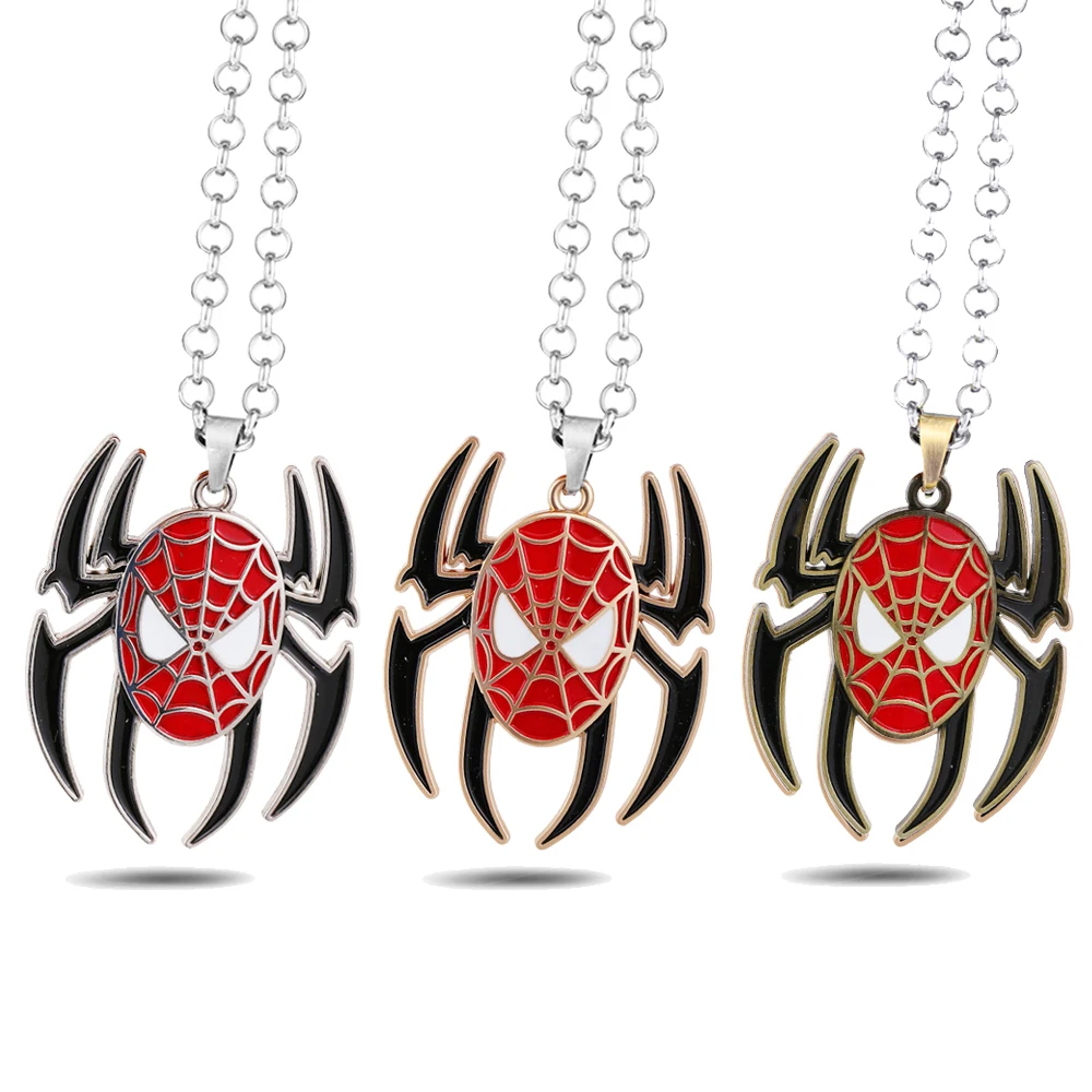Avenger Movie Spider-Man Necklace For Men Metal Super Hero Spiderman Spider Pendant Necklaces Women Long Chain kolye
Avenger Movie Spider-Man Necklace For Men Metal Super Hero Spiderman Spider Pendant Necklaces Women Long Chain kolye