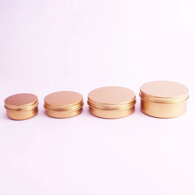 50pcs 50g 60g 100g 150g Empty Gold Aluminum Container Cosmetics Cream Ointment Solid Perfume Metal Can Jar Tea Pot Candle Bottle
50pcs 50g 60g 100g 150g Empty Gold Aluminum Container Cosmetics Cream Ointment Solid Perfume Metal Can Jar Tea Pot Candle Bottle