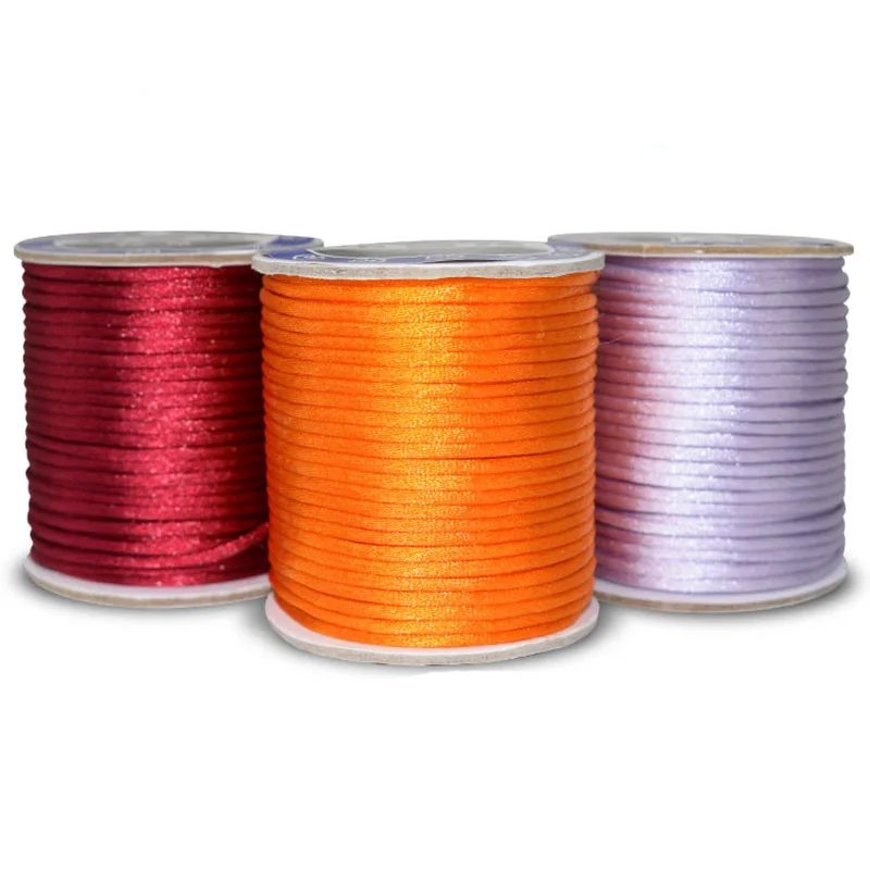 2.5mm Diamter Soft Satin Rattail DIY Braided String 20M Chinese Knot Wire Cord Macrame String Thread For Necklace Bracelet`
2.5mm Diamter Soft Satin Rattail DIY Braided String 20M Chinese Knot Wire Cord Macrame String Thread For Necklace Bracelet`