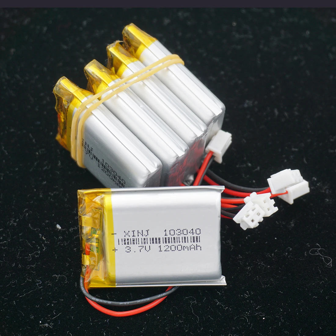 XINJ 5pcs 3.7V 1200mAh Li lithium polymer battery li po cell 2pin JST-PH 2.54mm plug 103040 For GPS MID E-book Phone Game player 
XINJ 5pcs 3.7V 1200mAh Li lithium polymer battery li po cell 2pin JST-PH 2.54mm plug 103040 For GPS MID E-book Phone Game player