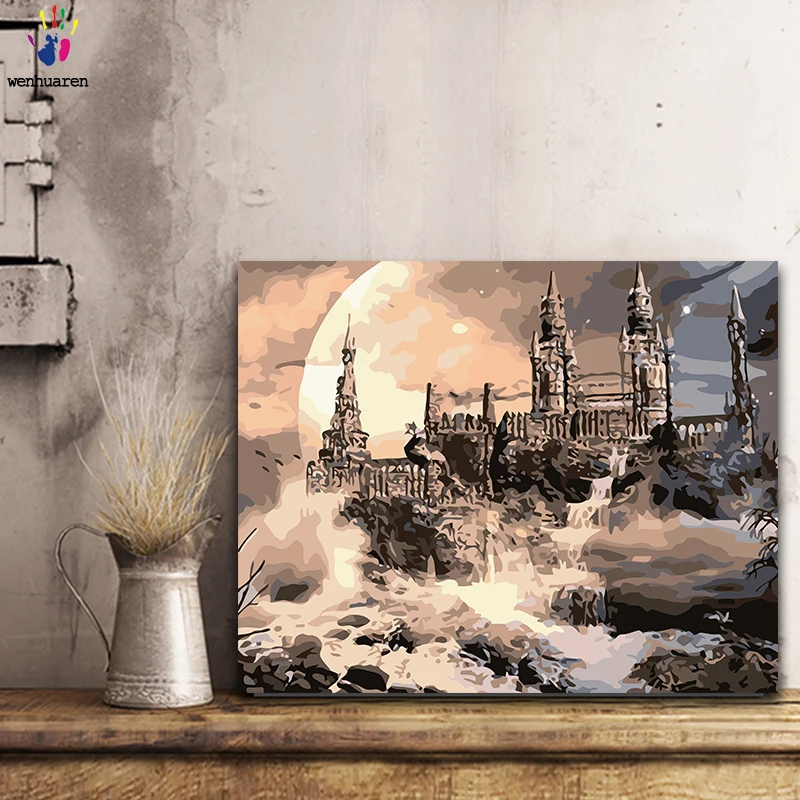 Diy paint by numbers picture paintings by numbers with kits Castle Atmosphere Living room decorative hanging pictures gift
Diy paint by numbers picture paintings by numbers with kits Castle Atmosphere Living room decorative hanging pictures gift