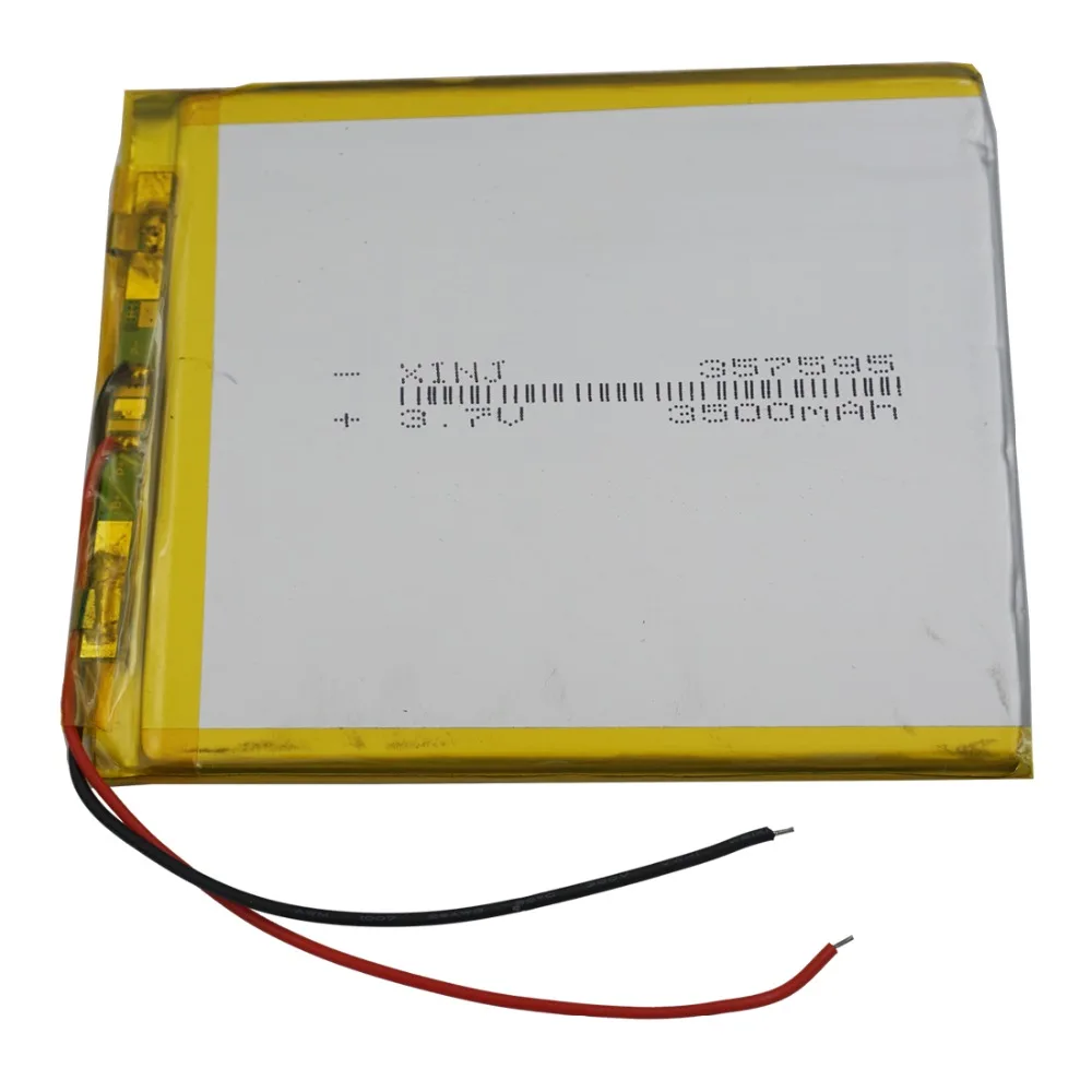 3.7V 3500 mAh Polymer Li Lithium Lipo Battery Cell For GPS PSP DashCam E-Book Music Game Player PDA MID Phone Tablet PC 357595
3.7V 3500 mAh Polymer Li Lithium Lipo Battery Cell For GPS PSP DashCam E-Book Music Game Player PDA MID Phone Tablet PC 357595