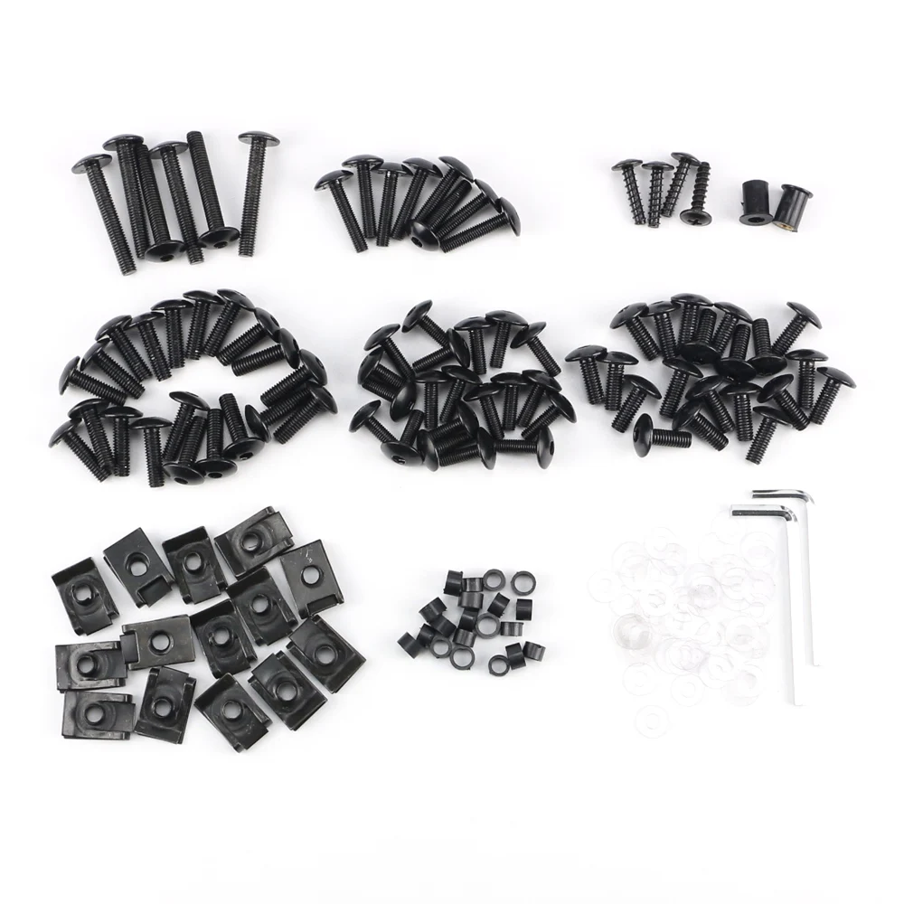 Black Motorcycle Sportbike Fairing Body Bolts Kit Fastener Clips Screws For Honda Suzuki Yamaha Kawasaki
Black Motorcycle Sportbike Fairing Body Bolts Kit Fastener Clips Screws For Honda Suzuki Yamaha Kawasaki
