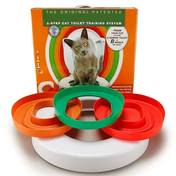 3 Step Cat Toilet Training System Kit Colourful Plastic Training Queakly Easy to Use Human Toilet 8 weeks or less Pet Supplies
3 Step Cat Toilet Training System Kit Colourful Plastic Training Queakly Easy to Use Human Toilet 8 weeks or less Pet Supplies