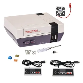 NESPI Case+Plus Retroflag Kit with Fan + 2 pcs Game Controllers+heatsink for Raspberry Pi 3/2/B+
NESPI Case+Plus Retroflag Kit with Fan + 2 pcs Game Controllers+heatsink for Raspberry Pi 3/2/B+