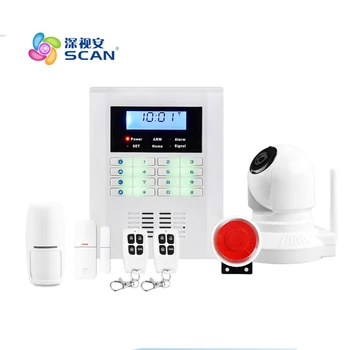 Android IOS app remote control WIFI wireless wired LCD keypad Smart GSM Alarm System
Android IOS app remote control WIFI wireless wired LCD keypad Smart GSM Alarm System