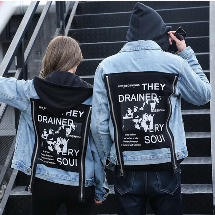 New Arrival 2019 Hot Women Denim Coat Boyfriend Spring Jackets graffiti Long Sleeve Men Coat Oversized Casual Cowboy Outerwear
New Arrival 2019 Hot Women Denim Coat Boyfriend Spring Jackets graffiti Long Sleeve Men Coat Oversized Casual Cowboy Outerwear