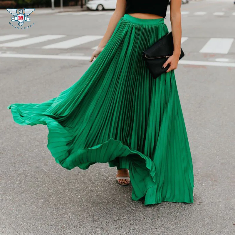 2019 Women Pleated Skirt Vintage Long Skirt Saias High Waist Women Maxi Skirt Saia Longa Falda Pleated Skirt Jupe Longue Femme
2019 Women Pleated Skirt Vintage Long Skirt Saias High Waist Women Maxi Skirt Saia Longa Falda Pleated Skirt Jupe Longue Femme
