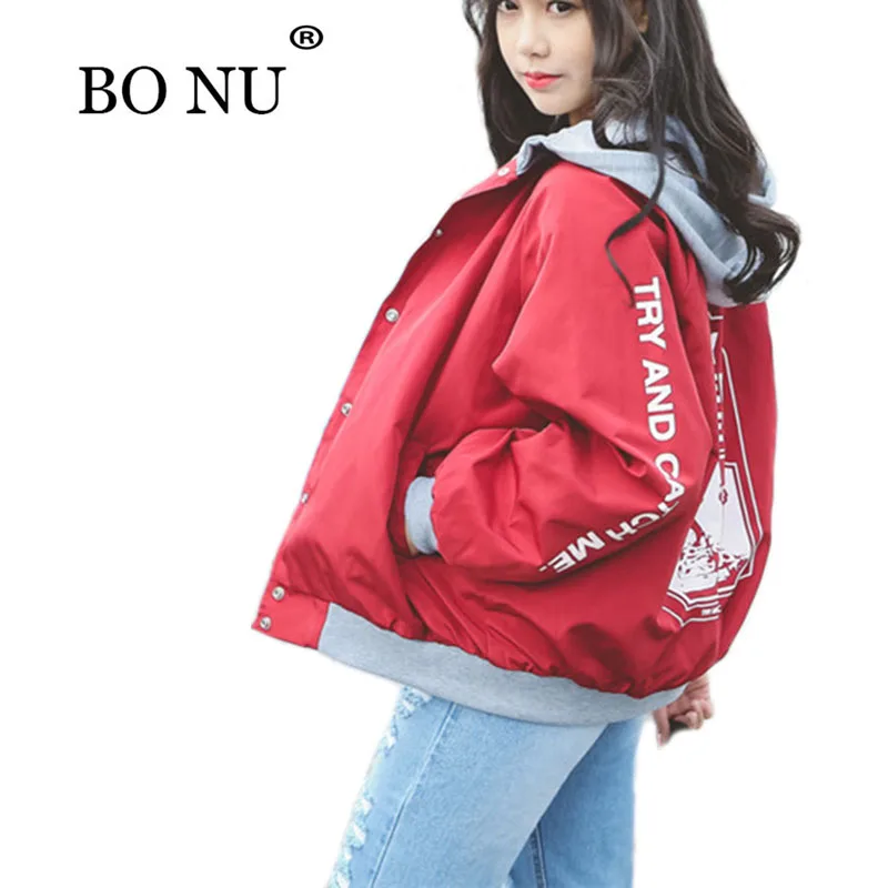 BONU New Spring Hooded Bomber Jacket Women Unisex Loosen Jacket Student BF Harajuku Coat Oversize Jacket Female Basic Coats
BONU New Spring Hooded Bomber Jacket Women Unisex Loosen Jacket Student BF Harajuku Coat Oversize Jacket Female Basic Coats
