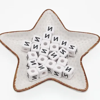 CHONGAI 100Pcs White Russian Letters "И" Letter Acrylic Cube Loose Spacer Beads For Kid DIY Jewelry Making Pacifier Clip Making
CHONGAI 100Pcs White Russian Letters "И" Letter Acrylic Cube Loose Spacer Beads For Kid DIY Jewelry Making Pacifier Clip Making