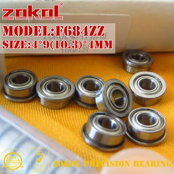 ZOKOL F684 ZZ bearing F684ZZ Flange bearing F684-ZZ Deep Groove ball bearing 4*9(10.3)*4mm
ZOKOL F684 ZZ bearing F684ZZ Flange bearing F684-ZZ Deep Groove ball bearing 4*9(10.3)*4mm