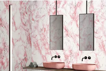 Marble Self Adhesive Wallpaper Furniture Tiles Kitchen Bathroom Backsplash Vinyl Decor Wall Sticker Wall Paper Pink stone
Marble Self Adhesive Wallpaper Furniture Tiles Kitchen Bathroom Backsplash Vinyl Decor Wall Sticker Wall Paper Pink stone