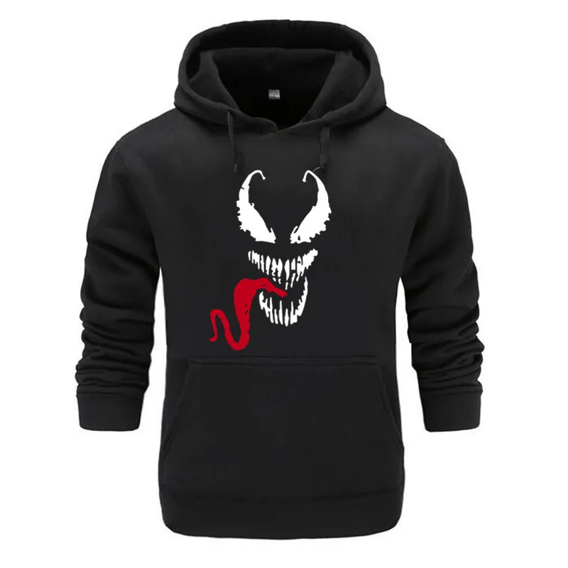 Autumn Winter Venom Hoodie Men Sweatshirts Spiderman Comic Superhero Anime Cool Black Tops Plus Velvet Casual Thick Hoody
Autumn Winter Venom Hoodie Men Sweatshirts Spiderman Comic Superhero Anime Cool Black Tops Plus Velvet Casual Thick Hoody