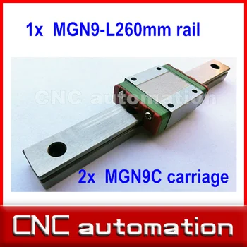 1pc 9mm width linear guide rail 260mm MGN9 + 2pc MGN MGN9C Blocks carriage for CNC
1pc 9mm width linear guide rail 260mm MGN9 + 2pc MGN MGN9C Blocks carriage for CNC
