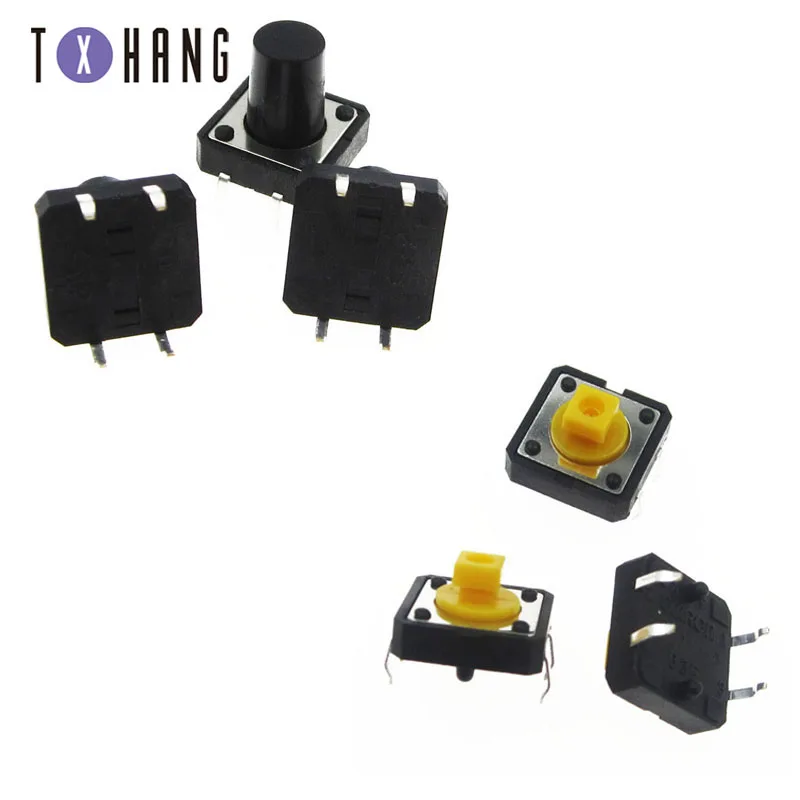 10pcs Tactile Push Button Switch Momentary 12*12*7.3MM/12X12X12MM Micro Switch Button Colors Tact Cap
10pcs Tactile Push Button Switch Momentary 12*12*7.3MM/12X12X12MM Micro Switch Button Colors Tact Cap