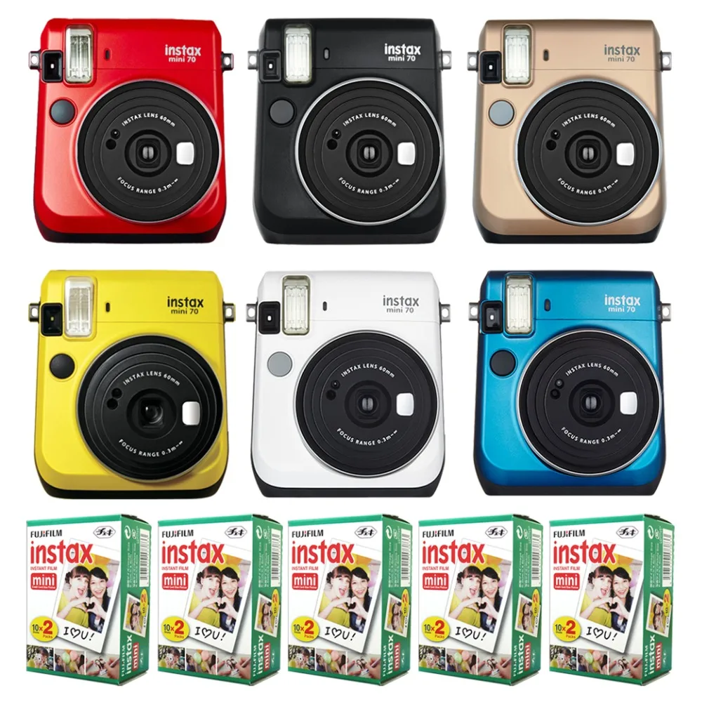Fujifilm Instax Mini 70 Instant Film Camera 6 Colors with stylish shoulder strap + Fuji 100 Instant film Photo Picture
Fujifilm Instax Mini 70 Instant Film Camera 6 Colors with stylish shoulder strap + Fuji 100 Instant film Photo Picture