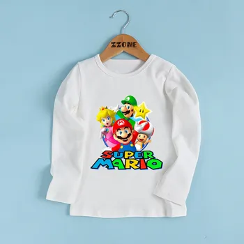 Boys and Girls Cartoon Mario Print T shirt Kids Cute Super Mario Bros Funny Clothes Baby Comfortable Long Sleeve T-shirt,LKP5222
Boys and Girls Cartoon Mario Print T shirt Kids Cute Super Mario Bros Funny Clothes Baby Comfortable Long Sleeve T-shirt,LKP5222