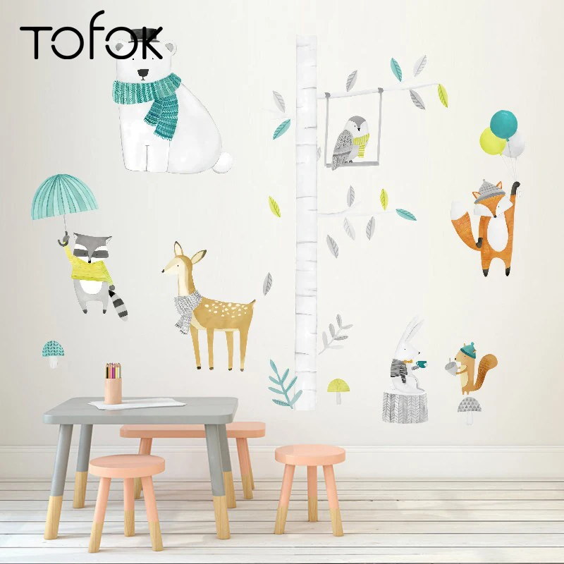 Tofok Ins Forest Animal Wall Sticker Home DIY Decor Deer Rabbit Kids Room Decals Nordic Style Removable Dorm Nursery Wallpaper
Tofok Ins Forest Animal Wall Sticker Home DIY Decor Deer Rabbit Kids Room Decals Nordic Style Removable Dorm Nursery Wallpaper