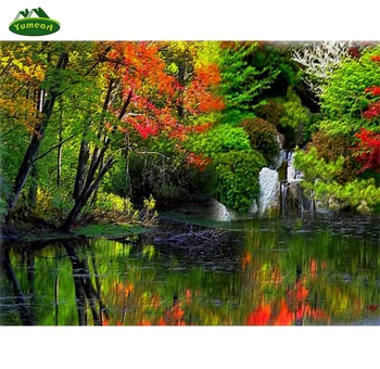 YUMEART Diamond Painting Cross Stitch Water Front Landscape Forest Tree Rhinestone Square Diamond Embroidery Pattern Home Decor
YUMEART Diamond Painting Cross Stitch Water Front Landscape Forest Tree Rhinestone Square Diamond Embroidery Pattern Home Decor