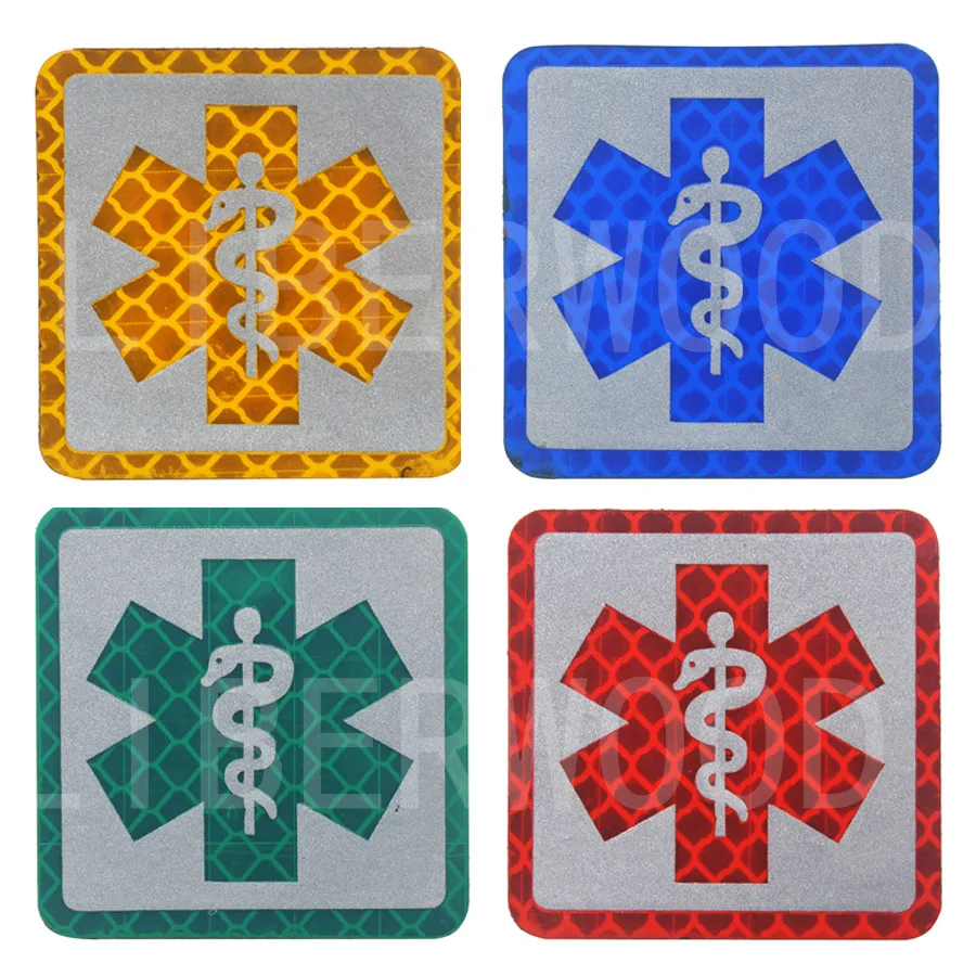 Reflective Medic EMT Star of Life Multicolor Rescue IR Chapter Army Badge Cross Tactical Combat Emblem Applique Hoop&Loop
Reflective Medic EMT Star of Life Multicolor Rescue IR Chapter Army Badge Cross Tactical Combat Emblem Applique Hoop&Loop