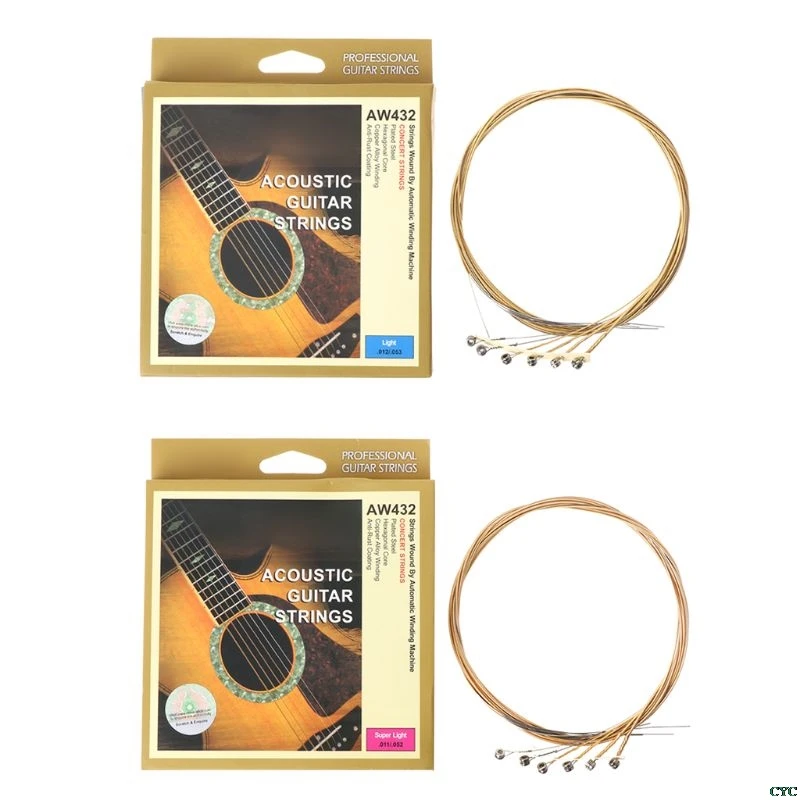 Alice AW432 6pcs/set Acoustic Guitar Strings 011-052/012-053 Copper Alloy Wound
Alice AW432 6pcs/set Acoustic Guitar Strings 011-052/012-053 Copper Alloy Wound