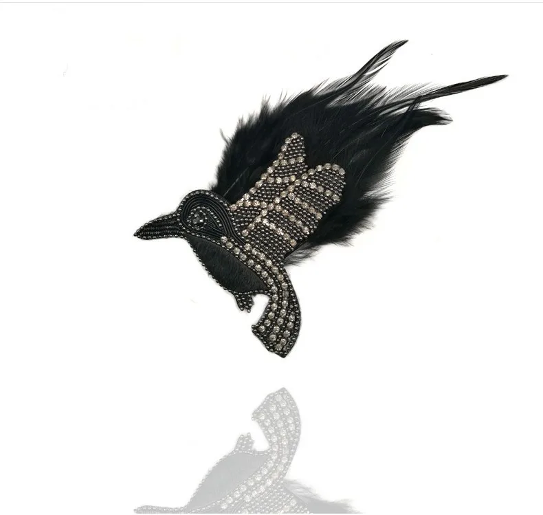 New 1pcs Fur wings bird beaded Embroidery Fabric Applique Patch African Sew Dress Cloth bag shoes Decorate Accessory DIY
New 1pcs Fur wings bird beaded Embroidery Fabric Applique Patch African Sew Dress Cloth bag shoes Decorate Accessory DIY