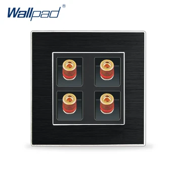 4 Pin Audio Socket Wallpad Luxury Satin Metal Panel Audio Ports Electric Wall Electrical Outlets For Home
4 Pin Audio Socket Wallpad Luxury Satin Metal Panel Audio Ports Electric Wall Electrical Outlets For Home