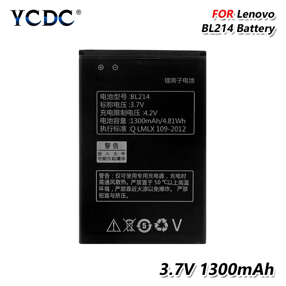 BL214 BL-214 Battery 1300mAh For Lenovo A316 A316I A360E A365E A66 Smart Phone smart phone Mobile Phone Battery Cell
BL214 BL-214 Battery 1300mAh For Lenovo A316 A316I A360E A365E A66 Smart Phone smart phone Mobile Phone Battery Cell