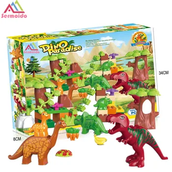 No Box 40Pcs/Lot Dino Valley Building Blocks Sets Large particles Animal Jurassic Dinosaur World Model Toys Bricks Duploe B104
No Box 40Pcs/Lot Dino Valley Building Blocks Sets Large particles Animal Jurassic Dinosaur World Model Toys Bricks Duploe B104