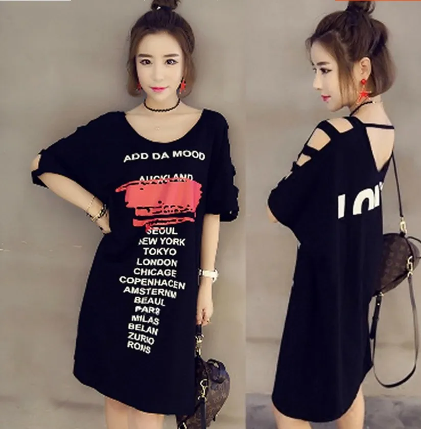 4xl plus big size women clothing dress 2016 summer spring korean vestidos thin letters print hollow out sexy dress female A2039
4xl plus big size women clothing dress 2016 summer spring korean vestidos thin letters print hollow out sexy dress female A2039