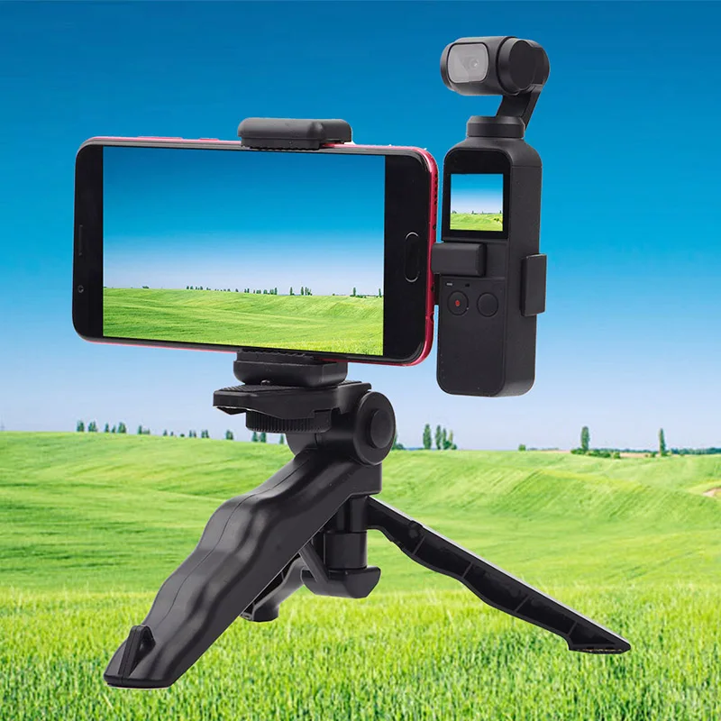 Portable Tripod Support Black Stand Phone Holder Mount Bracket Extended For DJI OSMO Pocket Durable Convenient
Portable Tripod Support Black Stand Phone Holder Mount Bracket Extended For DJI OSMO Pocket Durable Convenient