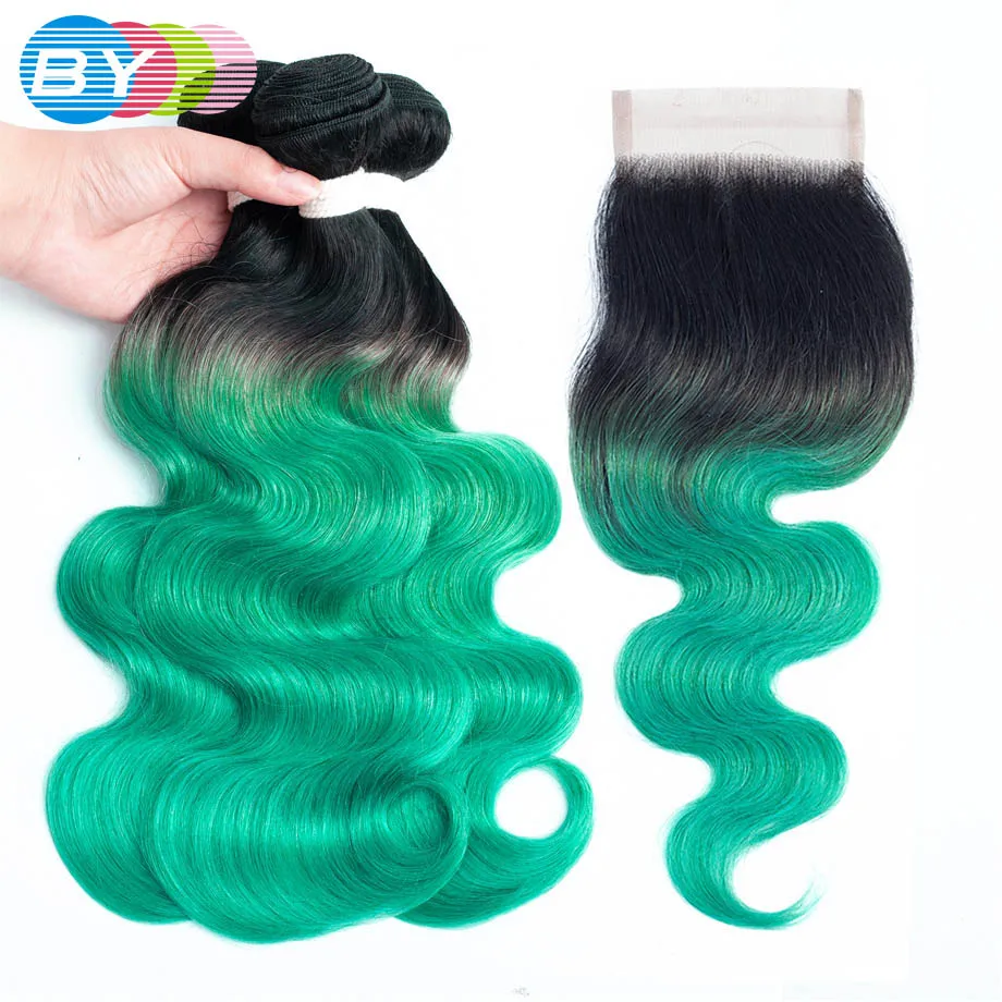 BY Pre-colored Body Wave Bundles With Closure Emerald Color Brazilian Ombre Human Hair 3 Bundles With Closure Non Remy Hair
BY Pre-colored Body Wave Bundles With Closure Emerald Color Brazilian Ombre Human Hair 3 Bundles With Closure Non Remy Hair