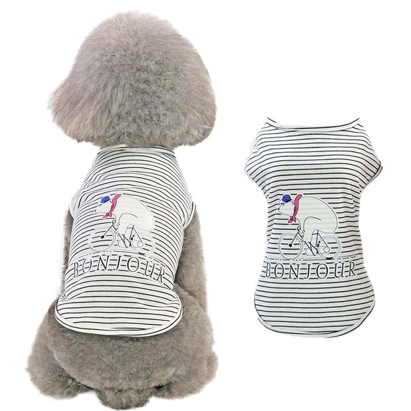New Arrival Spring Summer Soft Dog Vest Clothes Fashion Leisure Stripe Puppy Dog Cat Shirt Vest Coats for Small Chihuahuas 10A
New Arrival Spring Summer Soft Dog Vest Clothes Fashion Leisure Stripe Puppy Dog Cat Shirt Vest Coats for Small Chihuahuas 10A