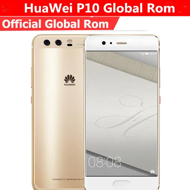 

Original HuaWei P10 4G LTE Mobile Phone Kirin 960 Android 7.0 5.1" FHD 1920X1080 4GB RAM 128GB ROM 20.0MP Fingerprint NFC OTG