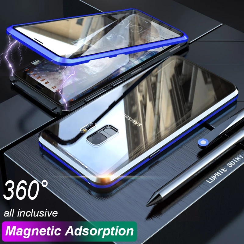 360 Magnetic Double Tempered Glass Case for Samsung Galaxy S10 S9 Plus s10plus S8 Magnet Flip Cover for Samsung Note 10 Pro 9
360 Magnetic Double Tempered Glass Case for Samsung Galaxy S10 S9 Plus s10plus S8 Magnet Flip Cover for Samsung Note 10 Pro 9