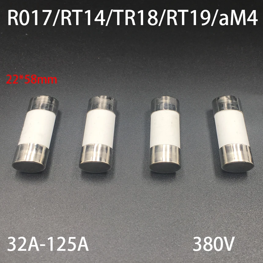 80A 100A 125A RO17 RT14 TR18 RT19-125 aM4 380V 22*58 22x58mm Быстрый цилиндрический колпачок трубки патрон керамика предохранитель
80A 100A 125A RO17 RT14 TR18 RT19-125 aM4 380V 22*58 22x58mm Быстрый цилиндрический колпачок трубки патрон керамика предохранитель