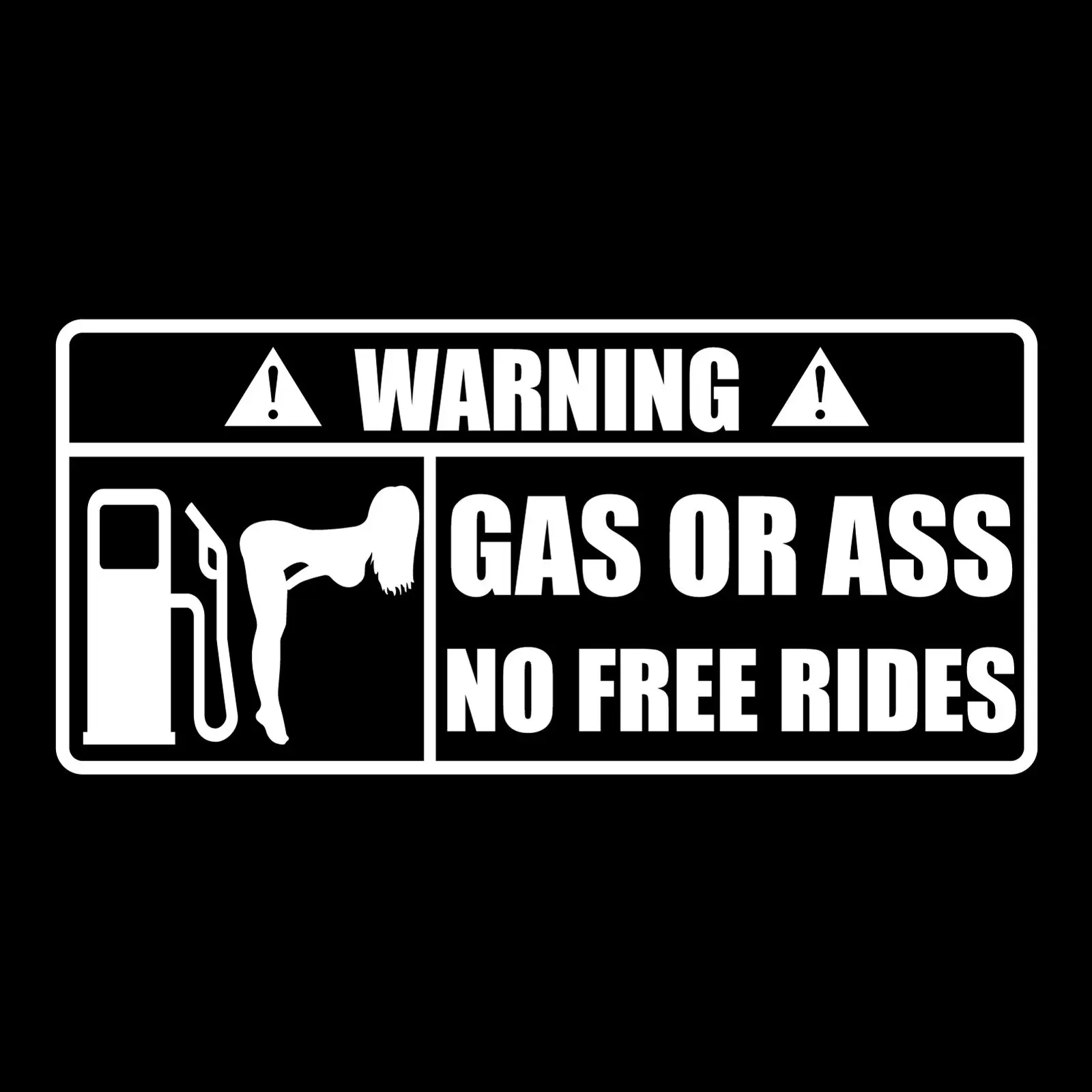 Gas or ass sticker