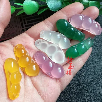 Sauteed Green Beans safe Yudiao chalcedony pure natural jade agate pendant white jade pendant green beans
Sauteed Green Beans safe Yudiao chalcedony pure natural jade agate pendant white jade pendant green beans