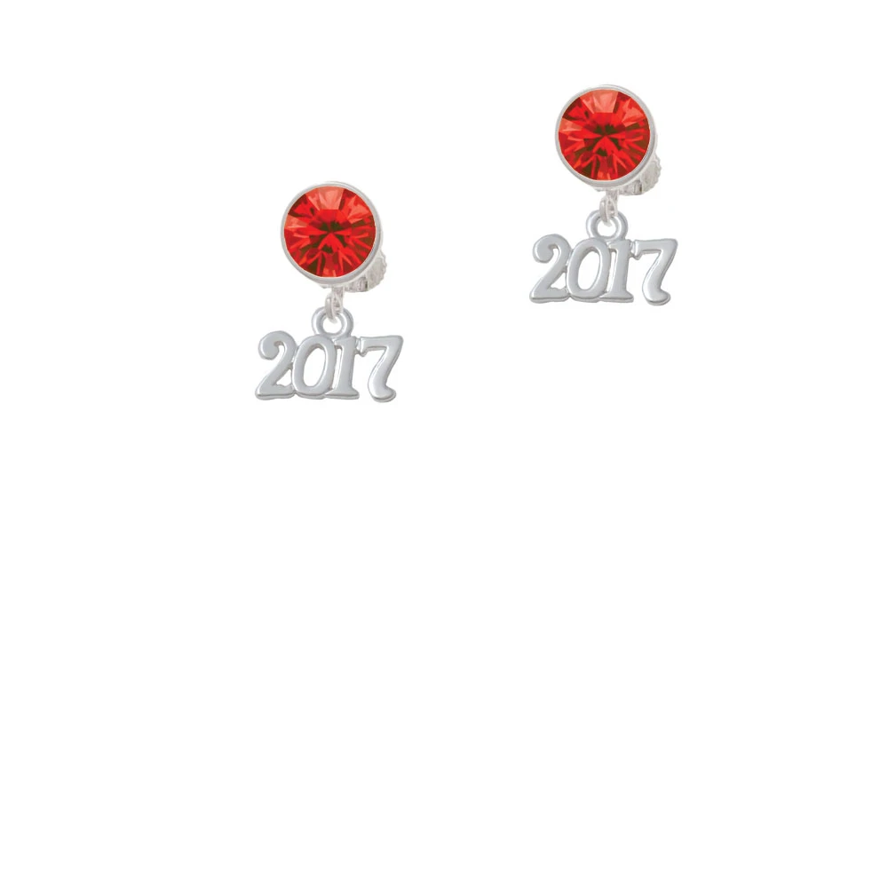 Horizontal Year - 2017 - Crystal Clip On Earrings (4)