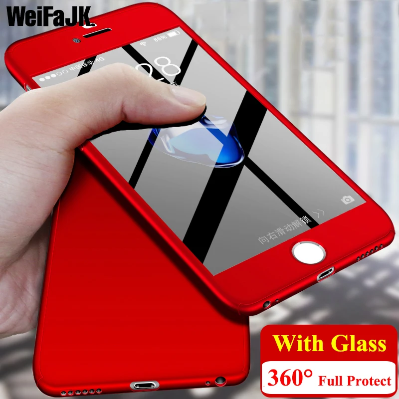 WeiFaJK 360 Degree Protection Phone Case For iPhone 7 6 6s 8 Plus X With Glass Full Cover Cases For iPhone X 8 7 6 6s Phone Case
WeiFaJK 360 Degree Protection Phone Case For iPhone 7 6 6s 8 Plus X With Glass Full Cover Cases For iPhone X 8 7 6 6s Phone Case