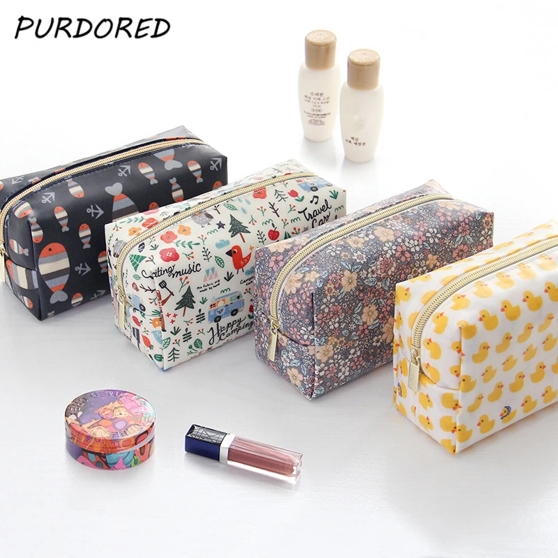 PURDORED 1 pc Women Cartoon Make Up Fish Duck Floral Cosmetic Bag Waterproof Animal Cosmetic Bag Travel Organizer Dropshipping
PURDORED 1 pc Women Cartoon Make Up Fish Duck Floral Cosmetic Bag Waterproof Animal Cosmetic Bag Travel Organizer Dropshipping
