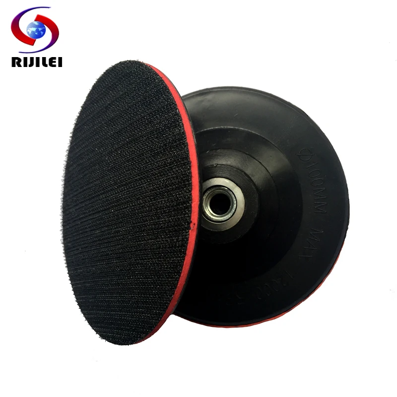 RIJILEI M10 4inch Rubber Backer Pad of Polishing Pad Thin Hook & Loop Sanding Pad Pallet Angle grinder Polisher Sander 4BFRM10
RIJILEI M10 4inch Rubber Backer Pad of Polishing Pad Thin Hook & Loop Sanding Pad Pallet Angle grinder Polisher Sander 4BFRM10