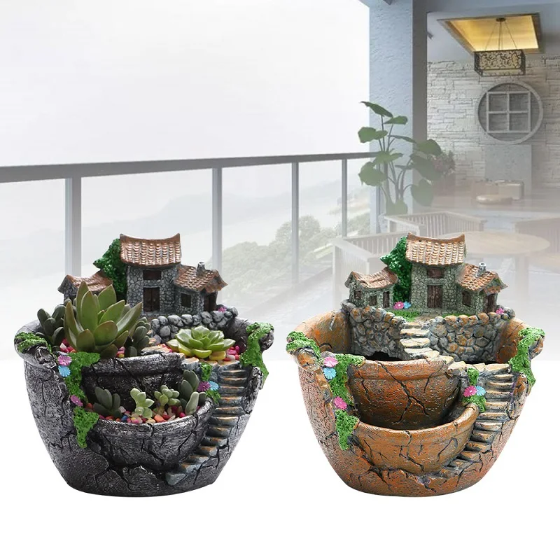 1Pc Resin18x16x17cm Silver/Orange Models Garden Succulent Flower Pot Creative Ornaments Garden Supplies Crafts Decoration
1Pc Resin18x16x17cm Silver/Orange Models Garden Succulent Flower Pot Creative Ornaments Garden Supplies Crafts Decoration