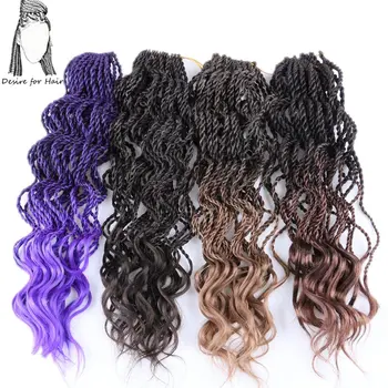 Desire for hair 10packs 18inch 80g 33-35strands per pack crochet curly senegalese twist braids synthetic hair ombre black brown
Desire for hair 10packs 18inch 80g 33-35strands per pack crochet curly senegalese twist braids synthetic hair ombre black brown